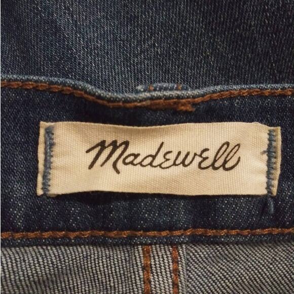 Madewell Medium Wash The Perfect Vintage Crop Jeans Hi Rise Sz 23 - Picture 5 of 8